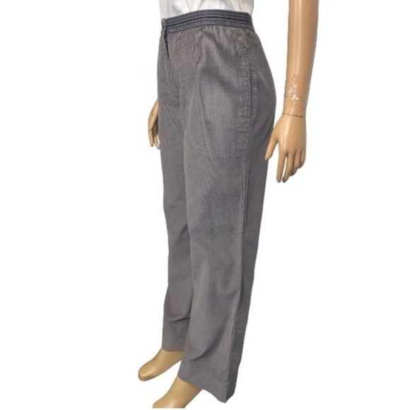 J.Jill Pants Corduroy Gray pull-on Relaxed The art and craft of J.Jill size 8 - Picture 7 of 17